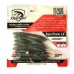Силіконова приманка на хижу рибу, Taipan Rain Worm, 3,8 дюйма, 8шт/уп, колір №10 Motor oil